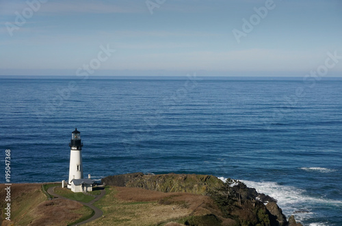 Light house at Yaquina Bay National Park in Newport, Oregon