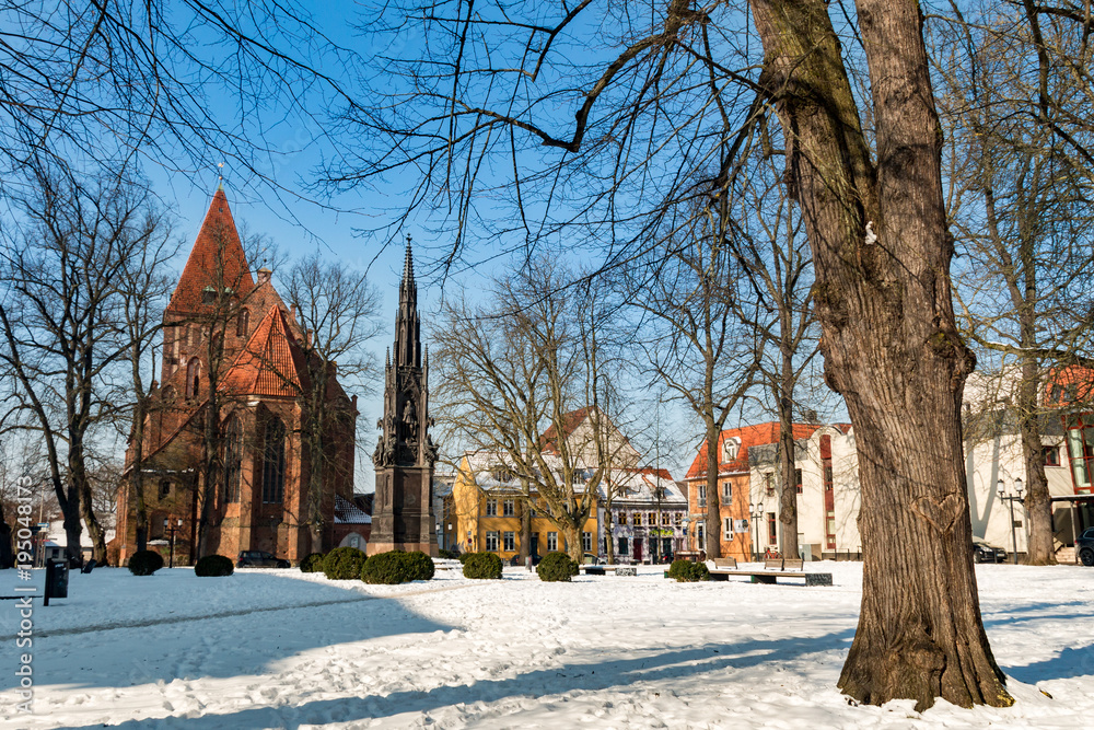 Rubenowplatz im Winter