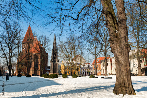 Rubenowplatz im Winter