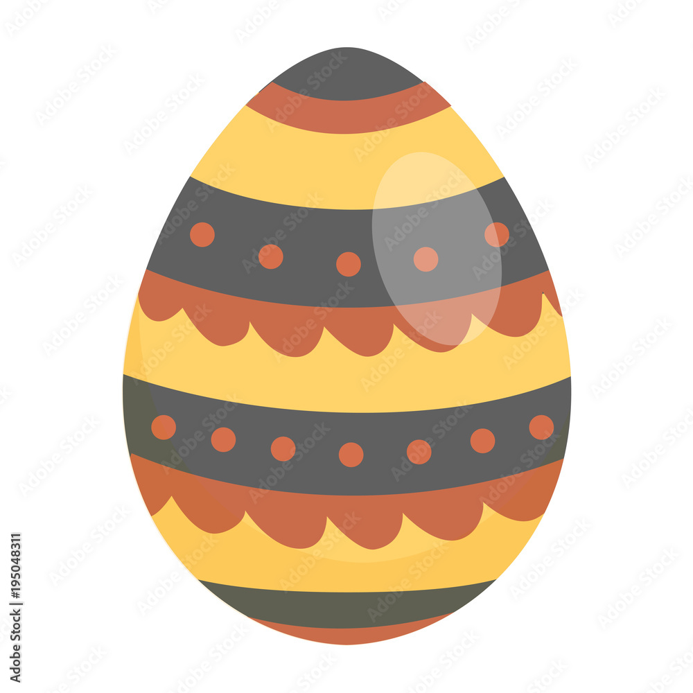Easter eggs, vector illustration in cartoon style, isolated.