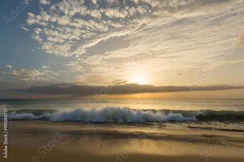 Sunset over ocean