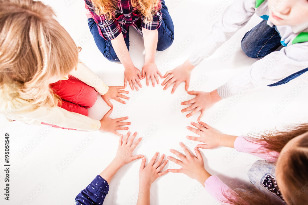 The children are united for friendship The children are united for friendship