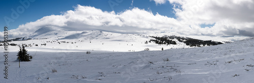 Bulgarian scenic highlands, Vitosha national park in the winter