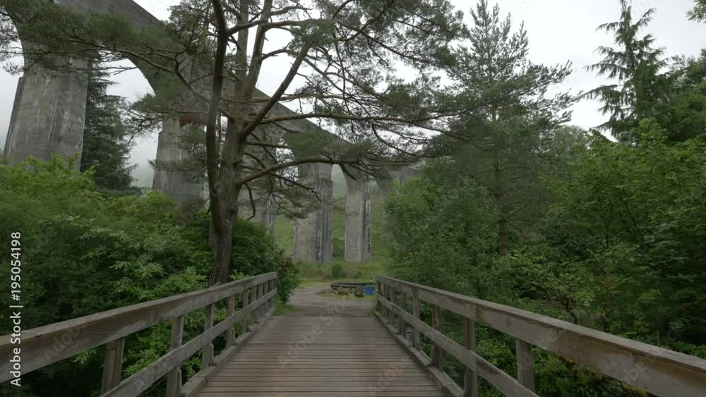 A wooden bridge near the Glenfinnan Viaduct A wooden bridge near the Glenfinnan Viaduct