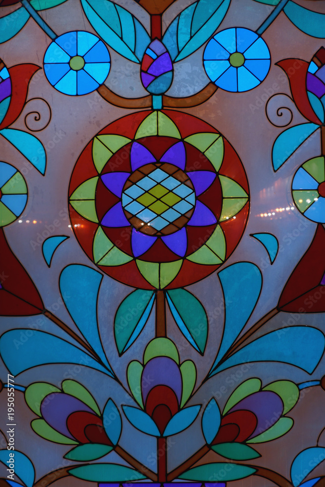Colored stained-glass window