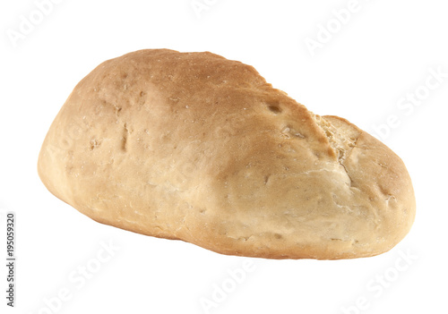 wheat bread isolated on white background