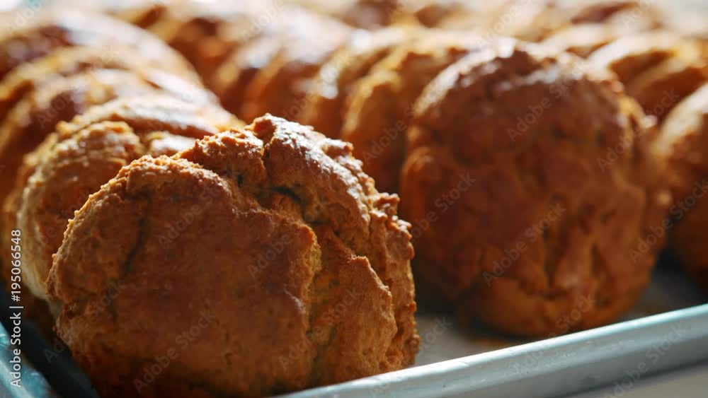 Display Of Freshly Baked Cookies In Coffee Shop Display Of Freshly Baked Cookies In Coffee Shop