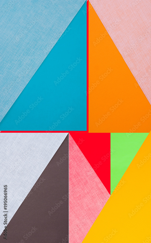 Grafisches Muster aus Papier
geometrische Formen - Pop Art