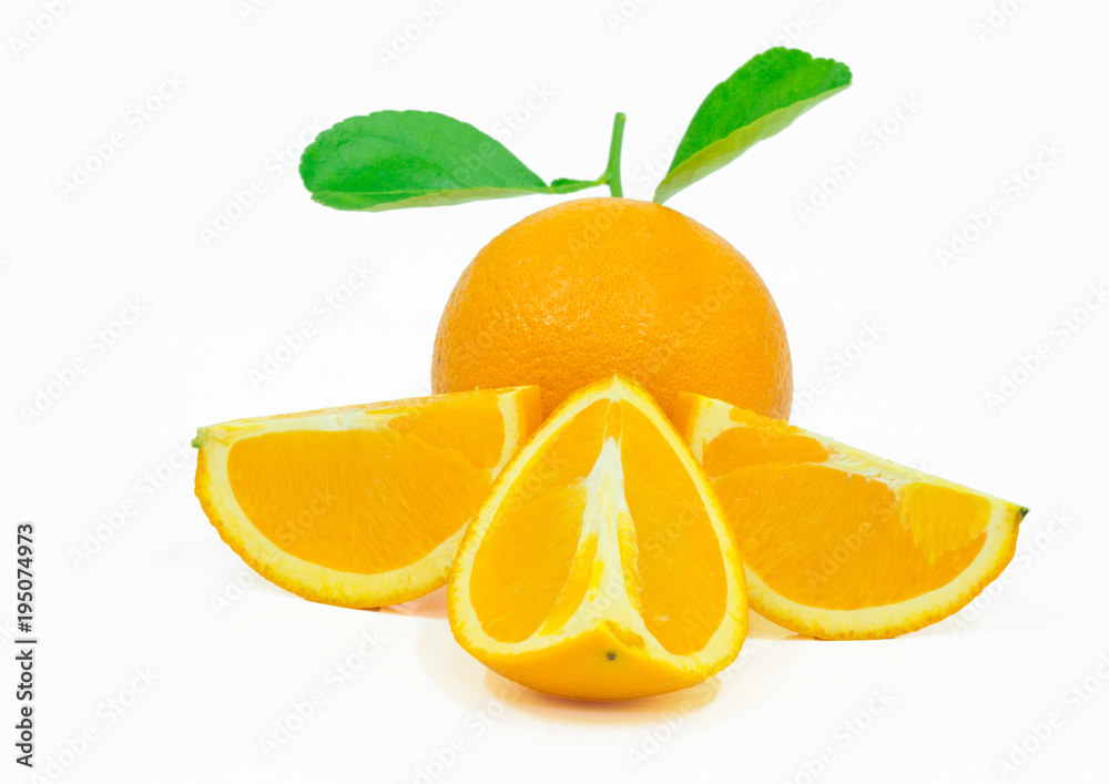 Fototapeta premium FRESH ORANGE slice