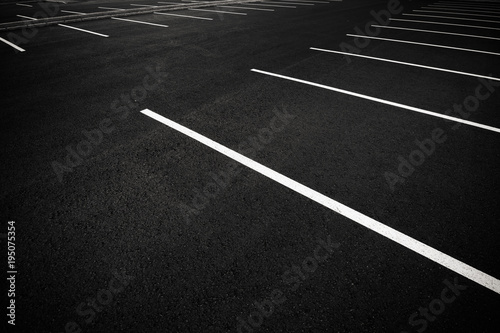Acres of empty parking spaces