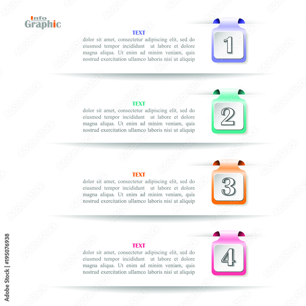 infographic template in vector