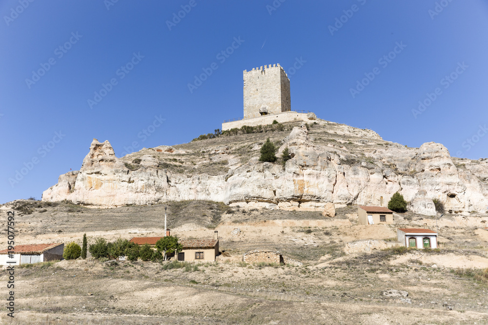 the Castle in Langa de Duero, province of Soria, Castile and León, Spain