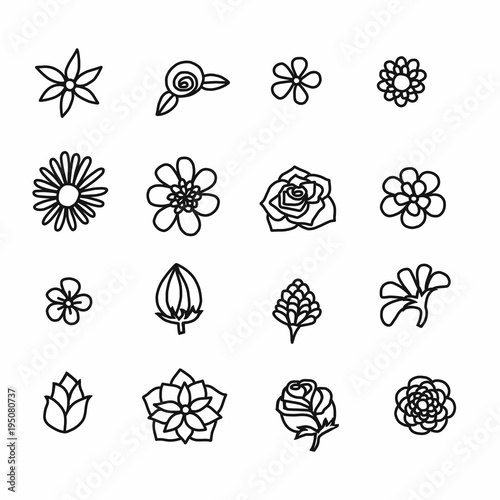 Flower cartoon vector illustration doodle style  © AmySachar