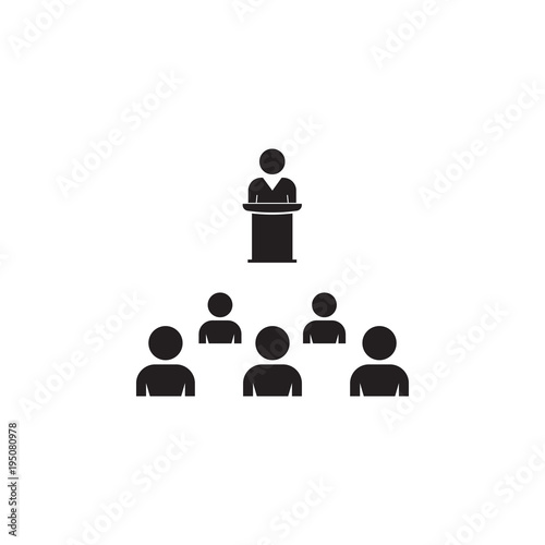presentation to the audience icon. Detailed icon of friendship and relationships icon. Premium quality graphic design. One of the collection icon for websites, web design, mobile