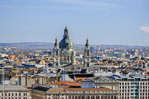 Cityscape of buildings in Budapest