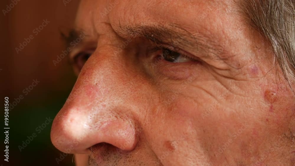 old man open his wrinkles eyes old man open his wrinkles eyes