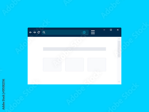 Internet browser vector illustration