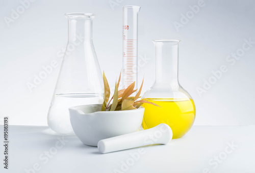 herbal medicine natural organic and scientific glassware