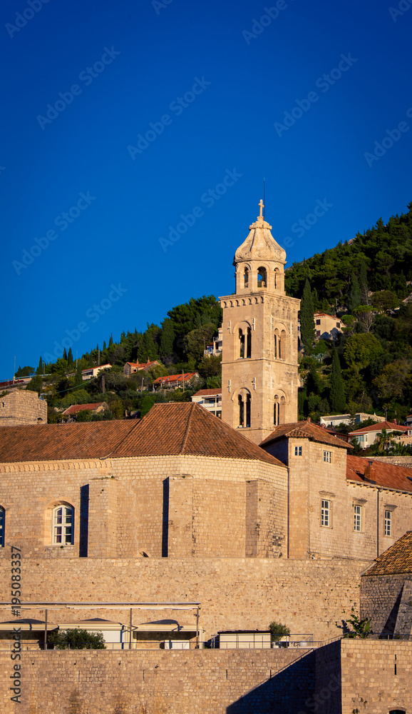 Fototapeta premium church tower Dubrovnik Croatia 