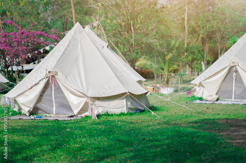 Vintage Camping For tourists with nature. © Suphansa