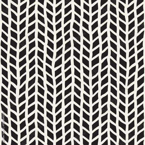 Simple ink geometric pattern. Monochrome black and white strokes background. Hand drawn ink texture for your design..