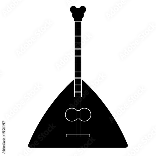 Isolated balalaika icon. Musical instrument
