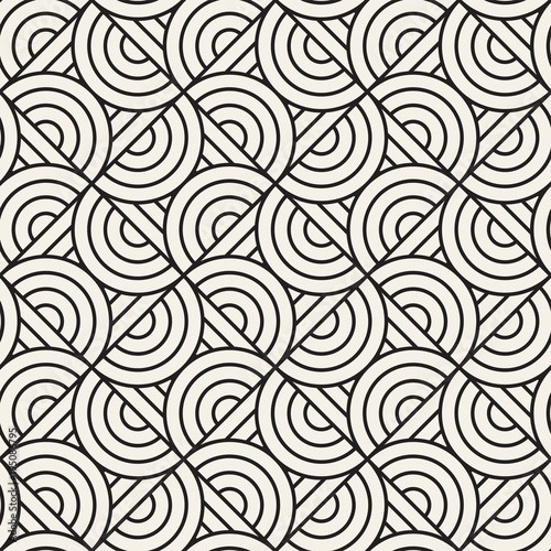 Vector seamless pattern. Modern stylish abstract texture. Repeating geometric tiles