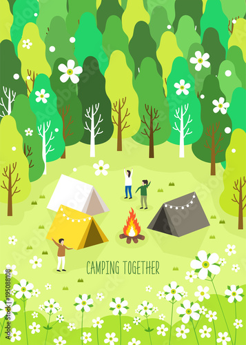 Spring camping and traveling