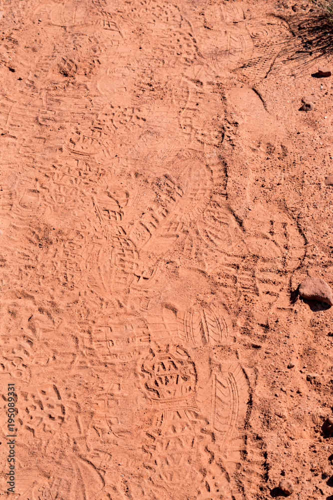 Fototapeta premium Hiking Footprints