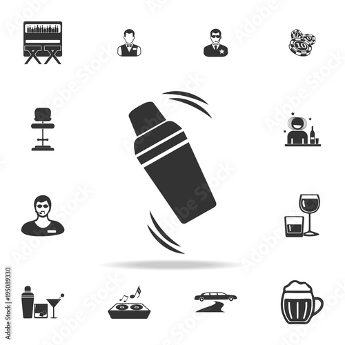 shaker icon. Detailed set of night club and disco icons. Premium quality graphic design. One of the collection icons for websites, web design, mobile app