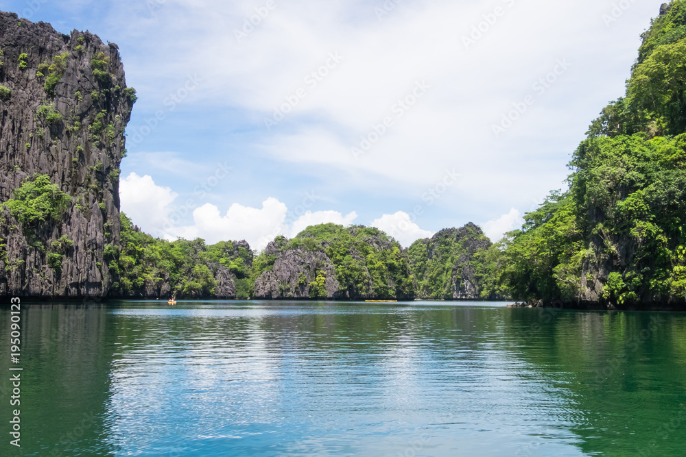 Rock formation in the ocean - El Nido, Palawan, Philippines Rock formation in the ocean - El Nido, Palawan, Philippines