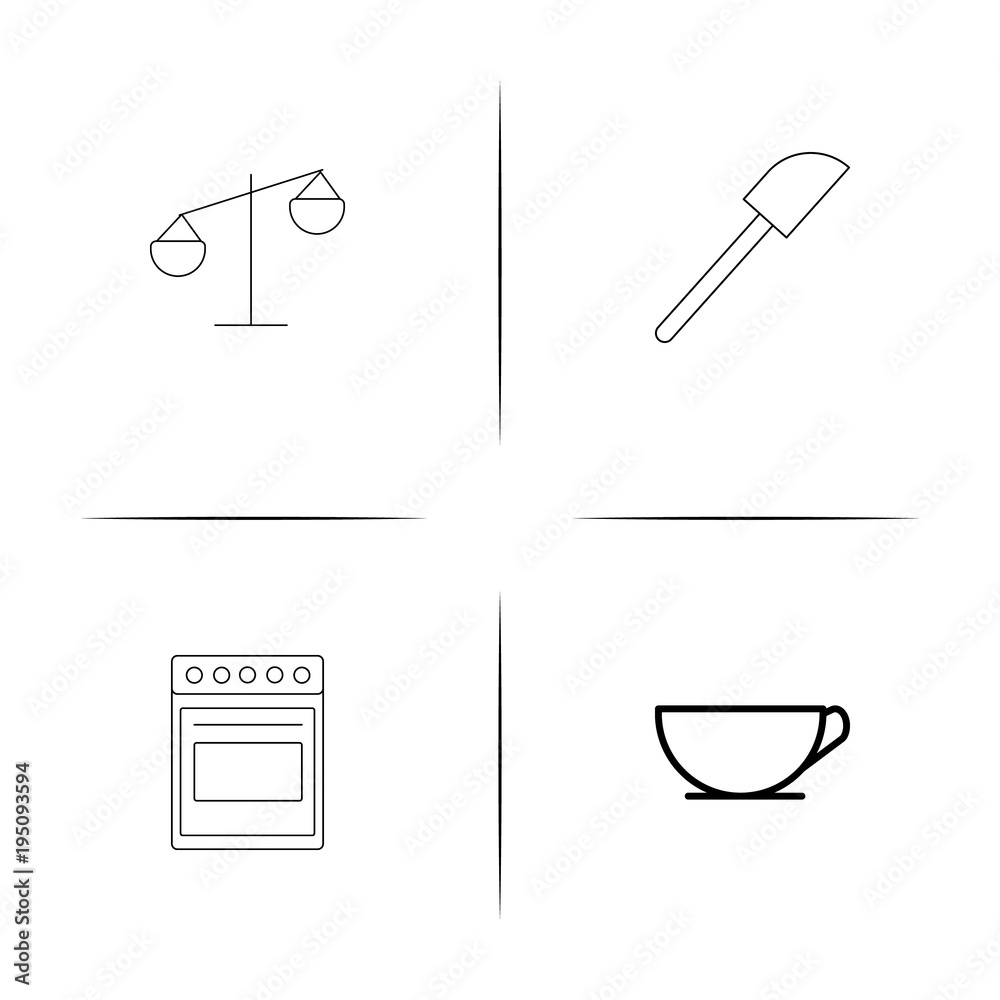 Home Appliances And Equipment simple linear icon set.Simple outline icons