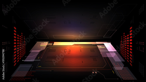 tech abstract vector background