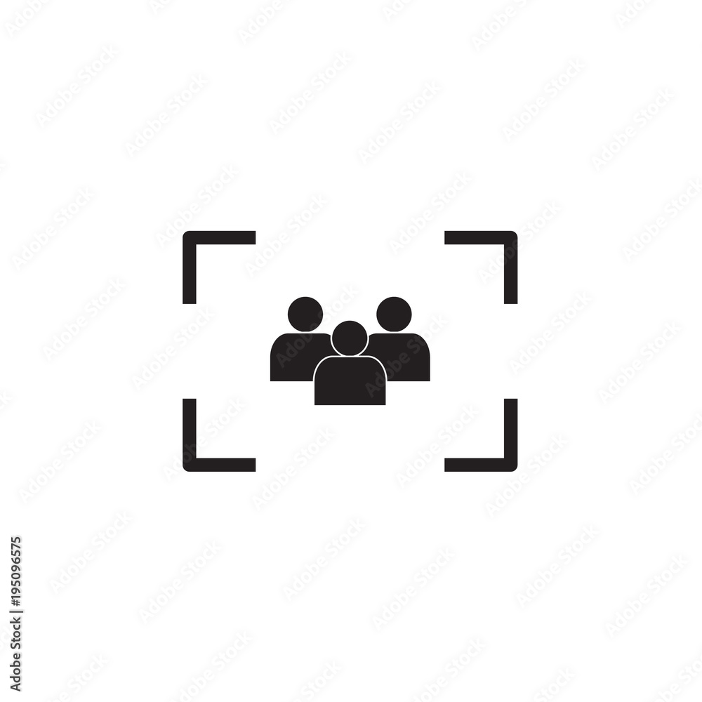 Target audience  icon Vector illustration, EPS10 .