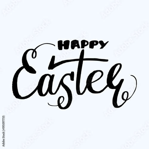 Happy Easter lettering.