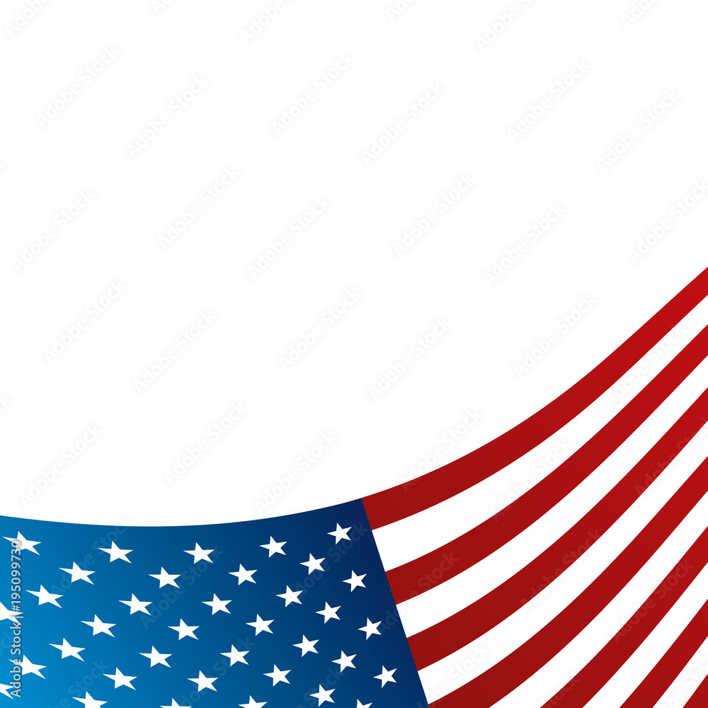 Fototapeta premium flag of united states independence national