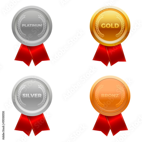 Konstfotografi Quality medals, platinum, gold, silver and bronze