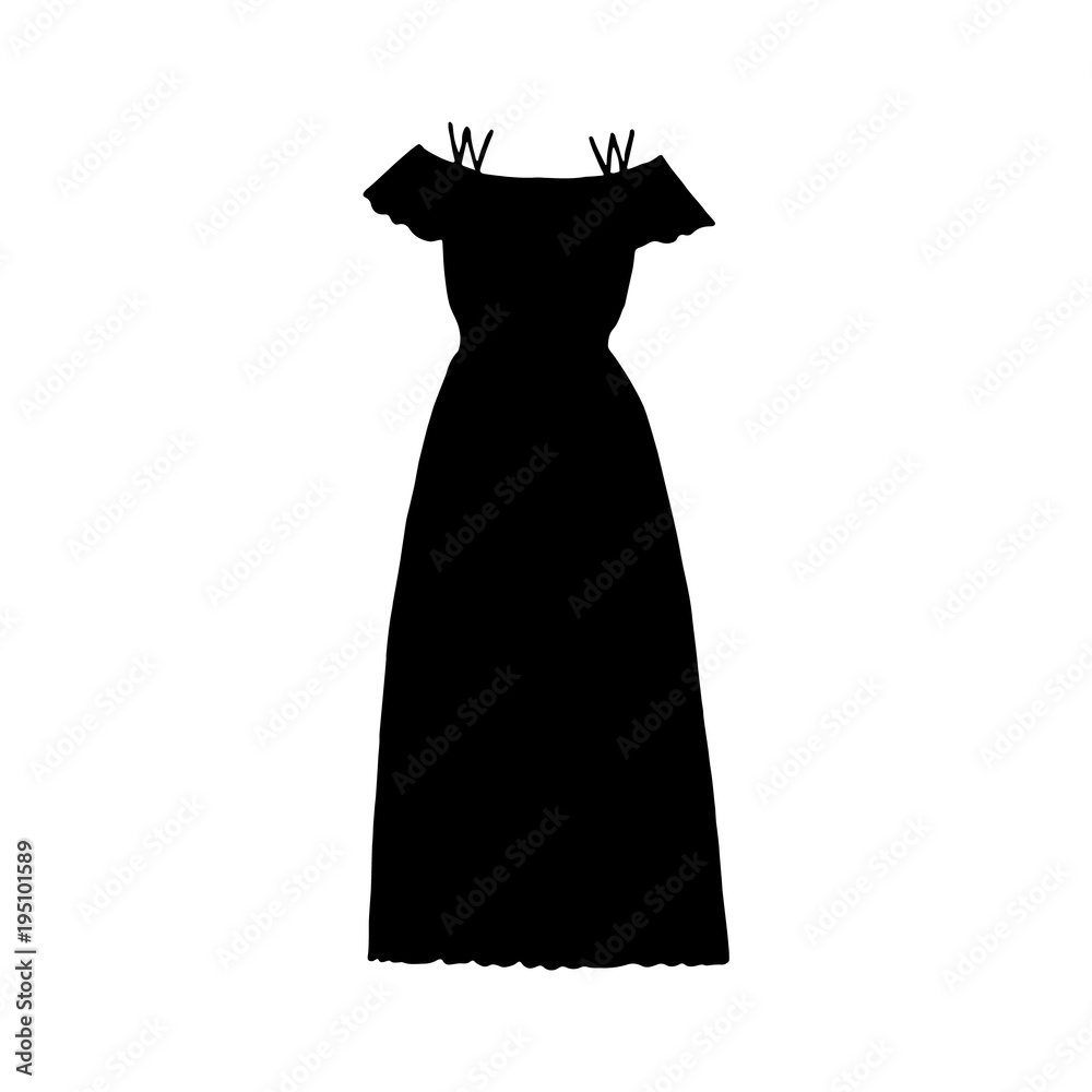 Summer dress silhouette