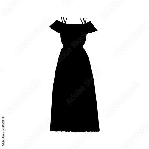 Summer dress silhouette