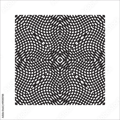 Square graphic element for creating an abstract seamless pattern.