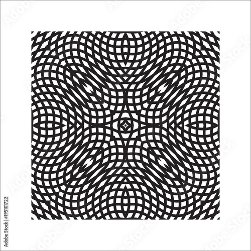 Square graphic element for creating an abstract seamless pattern.