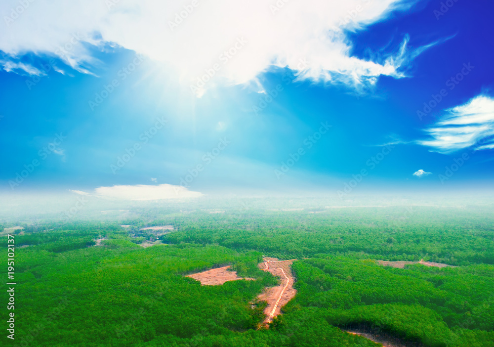Fototapeta premium View of landscape nature in Thailand