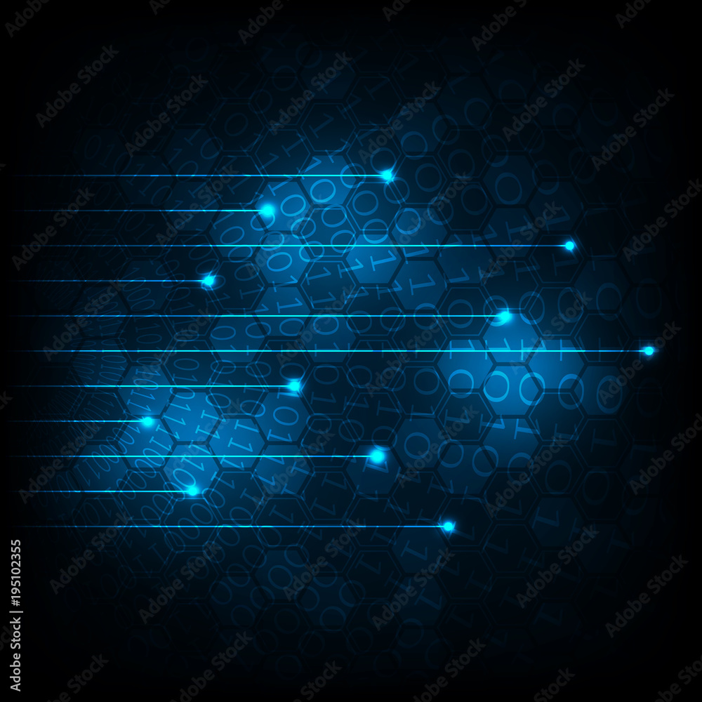 Fototapeta premium Vector background technology in the digital movement concept.