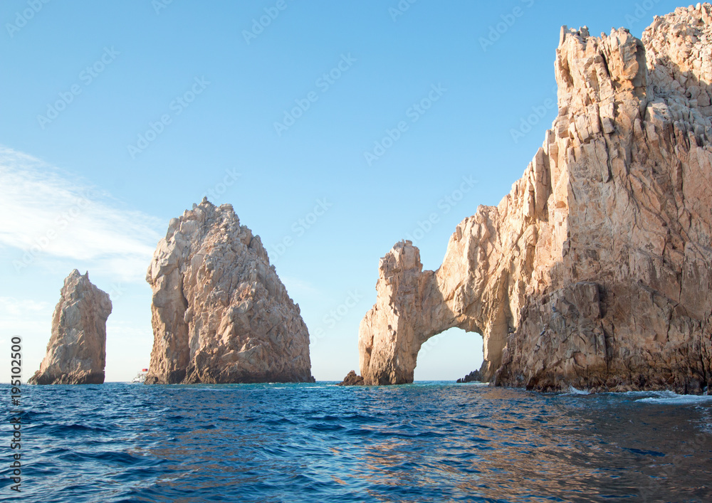Los Arcos / The Arch at Lands End as seen from the Sea of Cortes at Cabo San Lucas in Baja California Mexico BCS