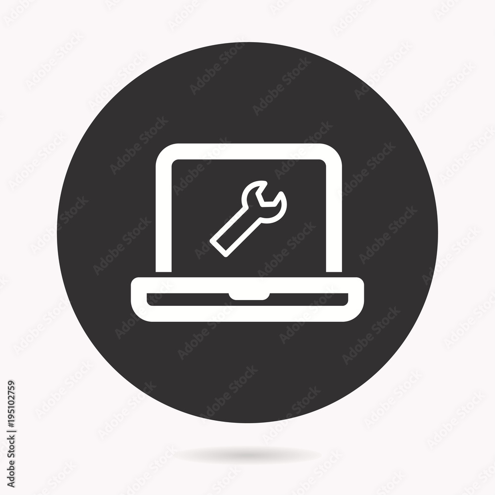 Laptop - vector icon. Laptop - vector icon.