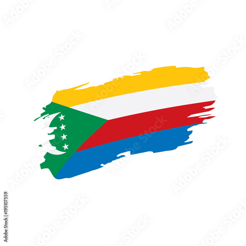 Comoros flag, vector illustration