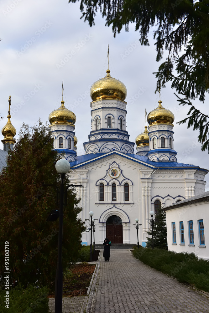Tikhvin Bogorodichny Uspensky Monastery is an Orthodox women's monastery, located in the city of Tsivilsk, on the banks of the old riverbed of the Bolshoy Tsivil River
