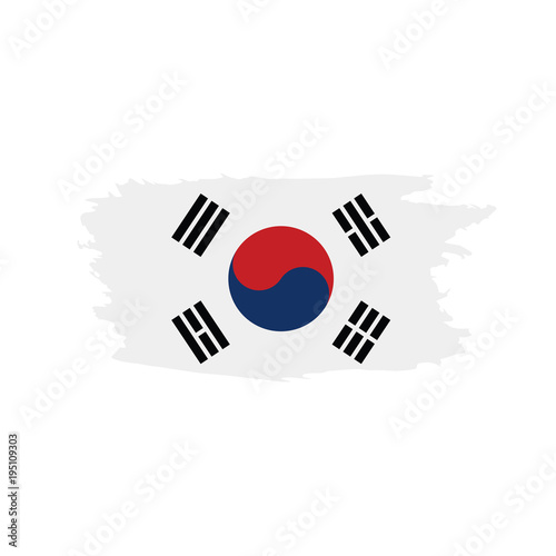 South Korean flag  vector illustration