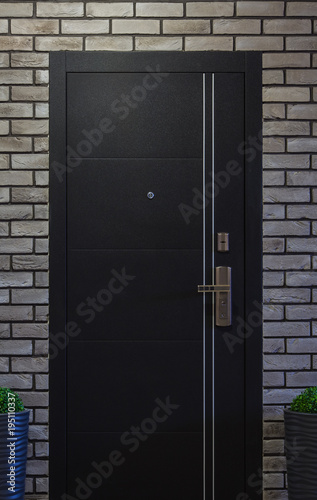 Fotografi Entrance door to the house or the apartment
