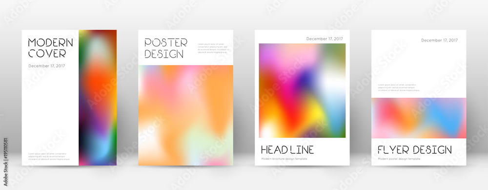 Flyer layout. Minimal extra template for Brochure, Annual Report, Magazine, Poster, Corporate Presentation, Portfolio, Flyer. Appealing colorful cover page.